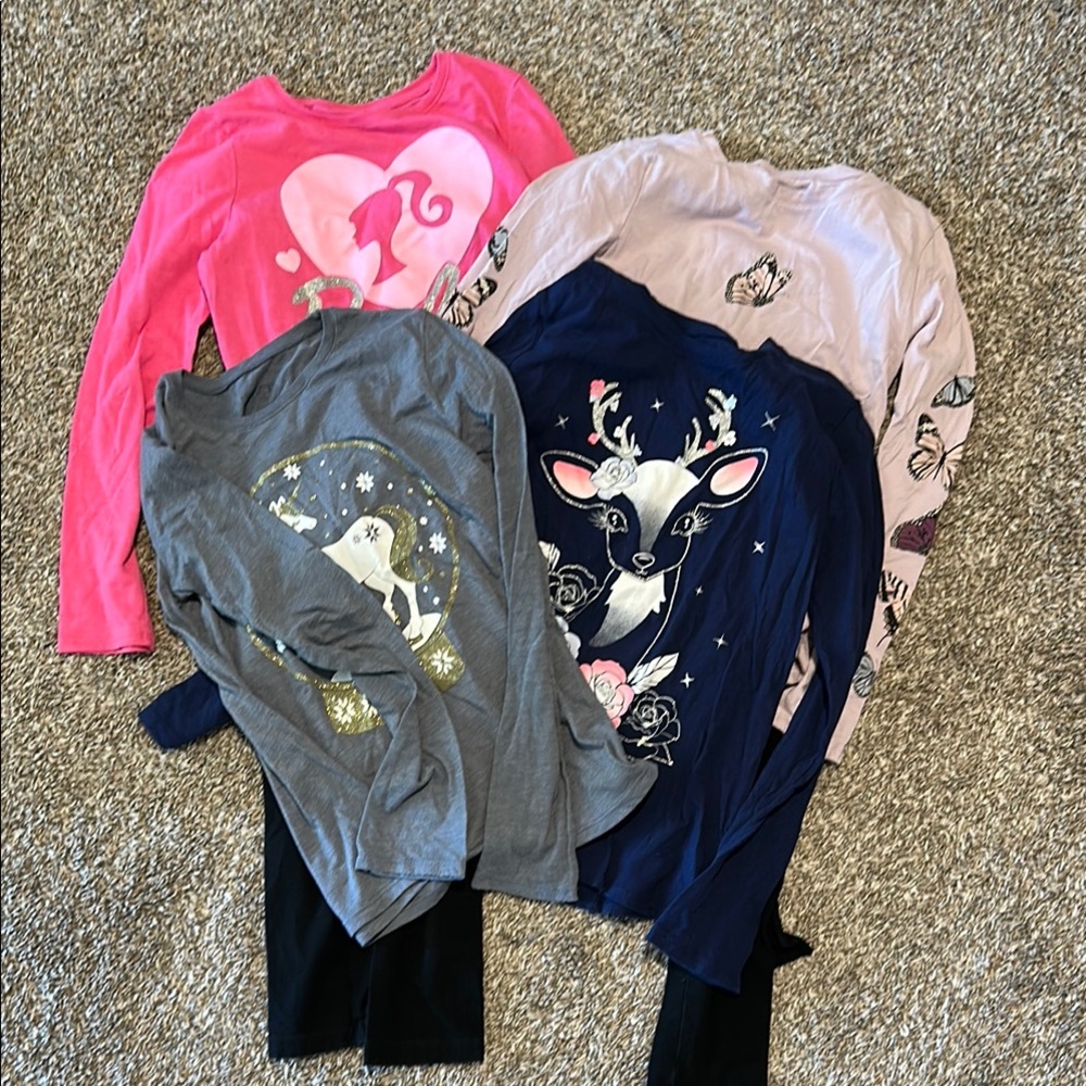 Set of Graphic Long Sleeve Shirts